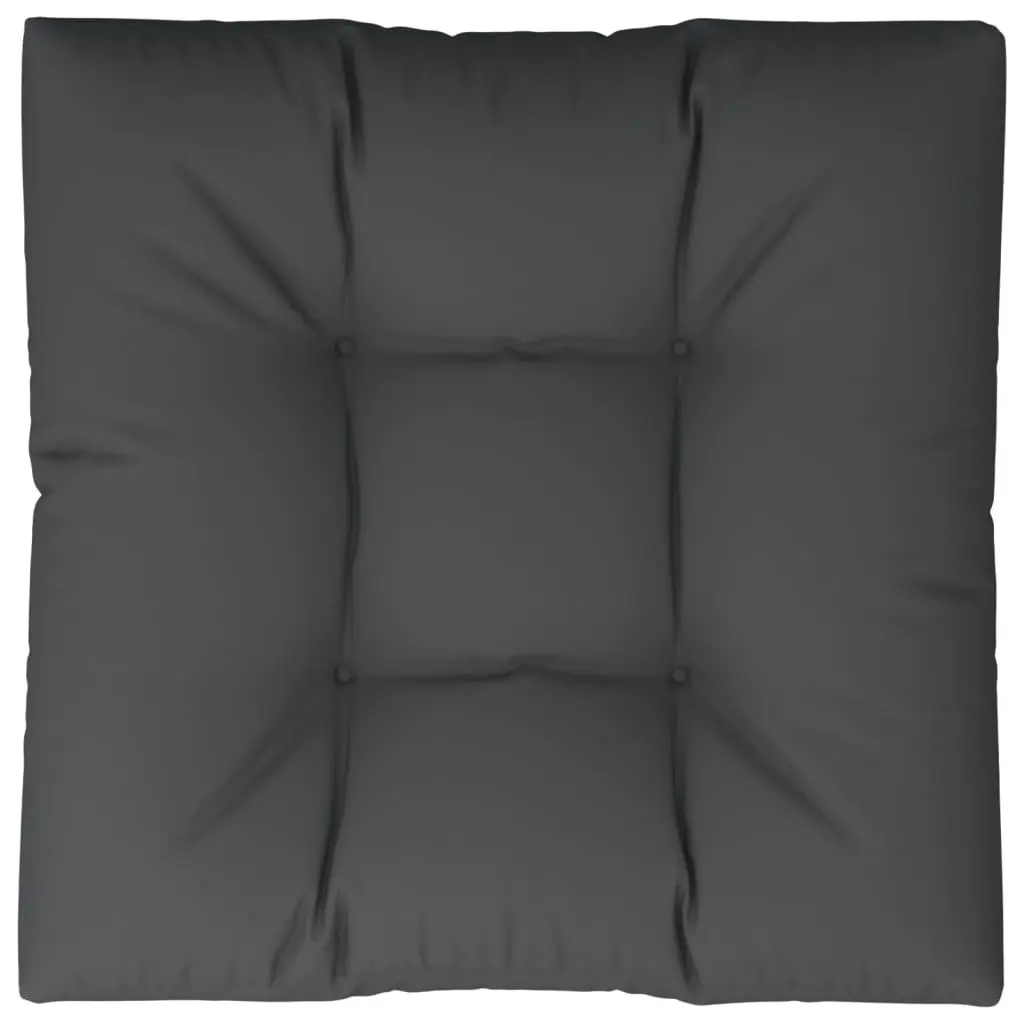 Pallet Cushion Black 70x70x12 cm Fabric 314395