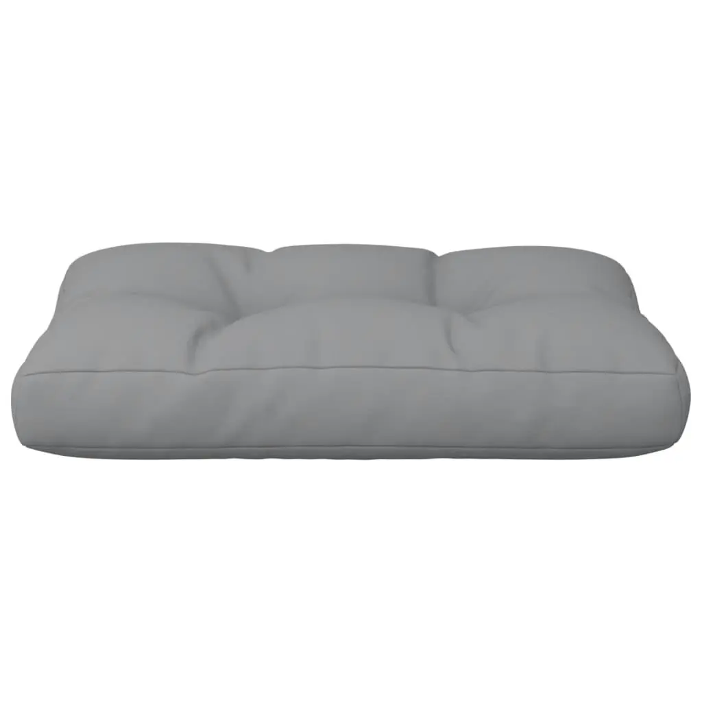 Pallet Cushion Grey 60x40x12 cm Fabric 314438