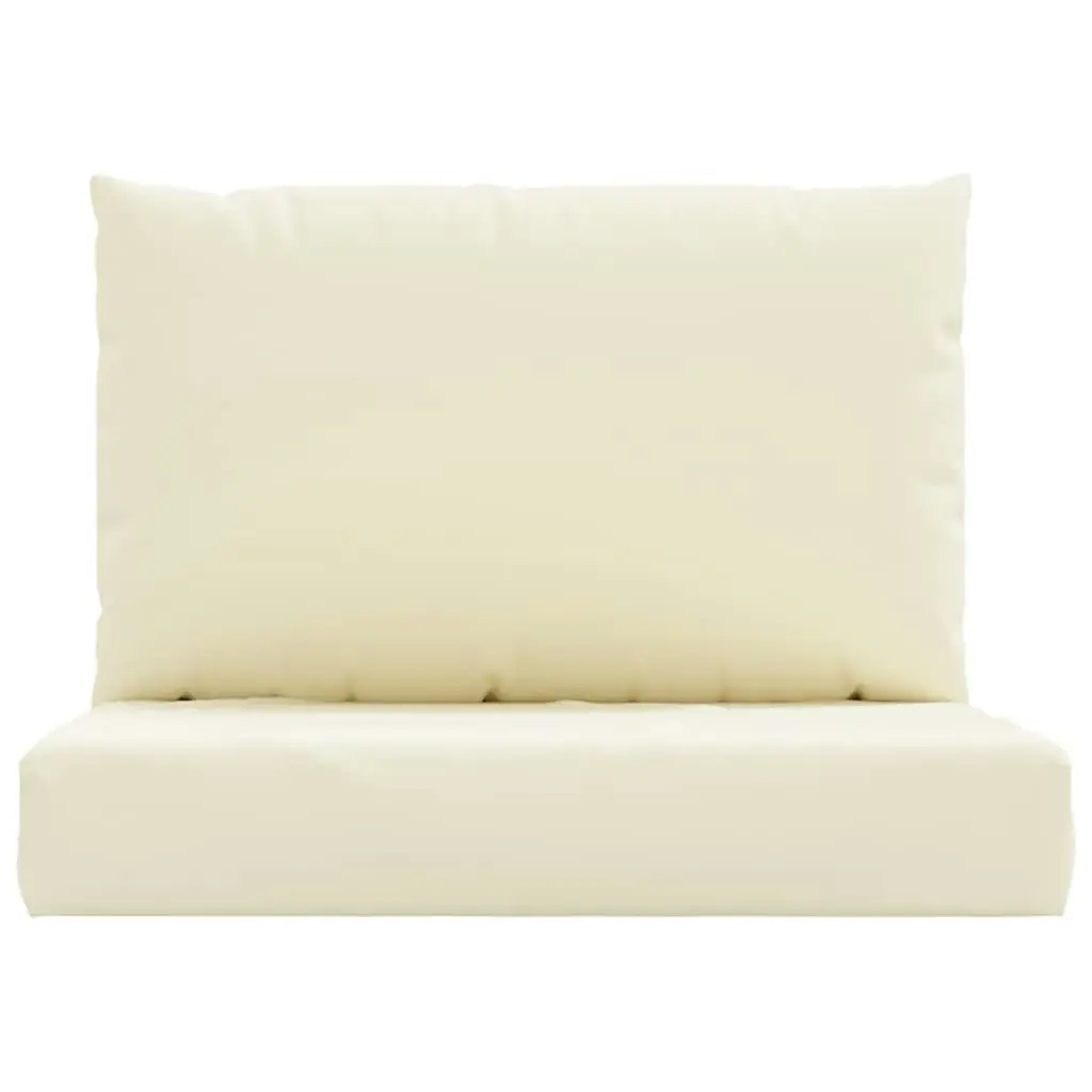 Pallet Cushions 2 pcs Cream White Oxford Fabric 315054