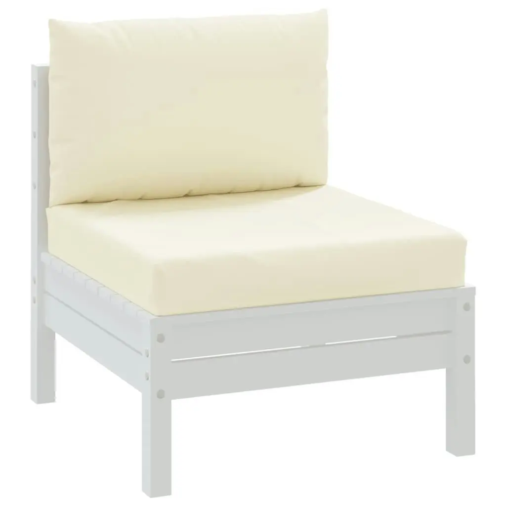 Pallet Cushions 2 pcs Cream White Oxford Fabric 315054