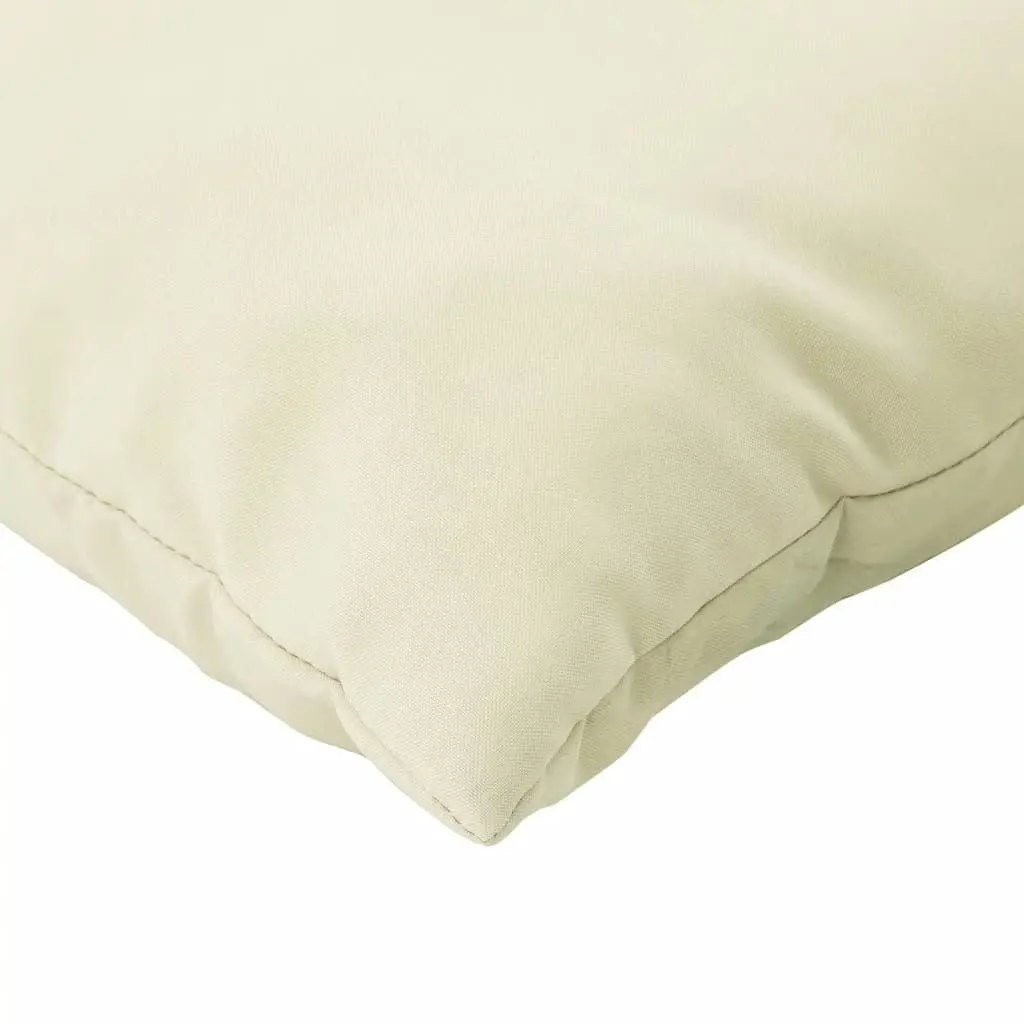 Pallet Cushions 2 pcs Cream White Oxford Fabric 315054