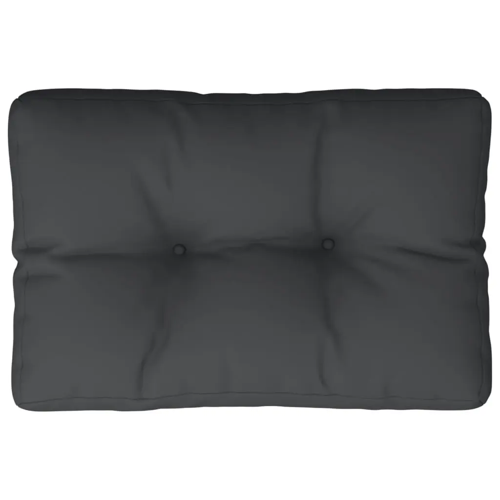 Pallet Cushion Black 60x40x12 cm Fabric 315233