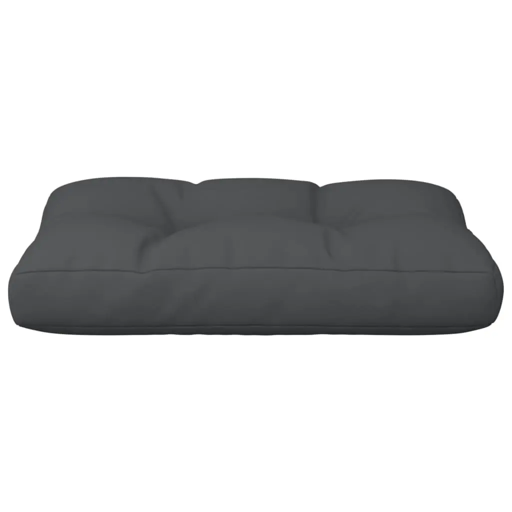 Pallet Cushion Black 60x40x12 cm Fabric 315233