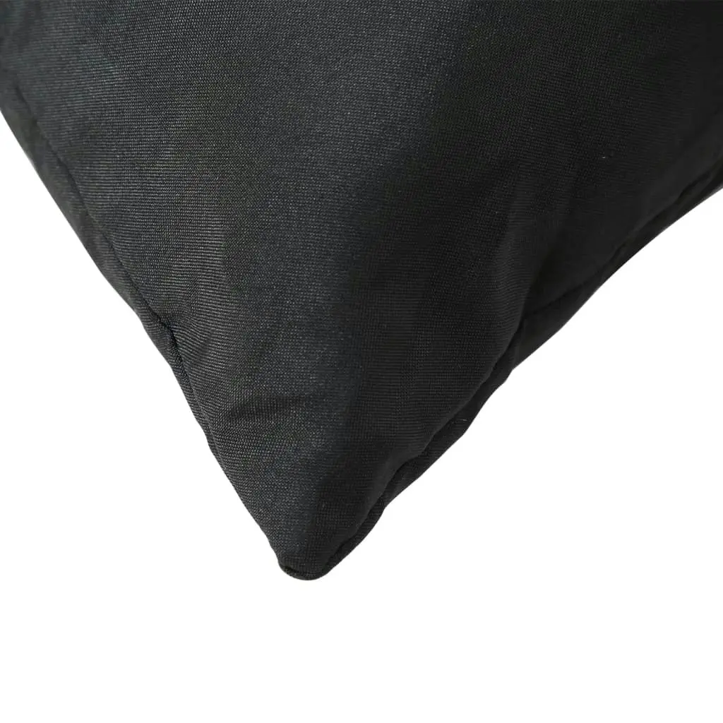 Pallet Cushions 2 pcs Black Oxford Fabric 361761