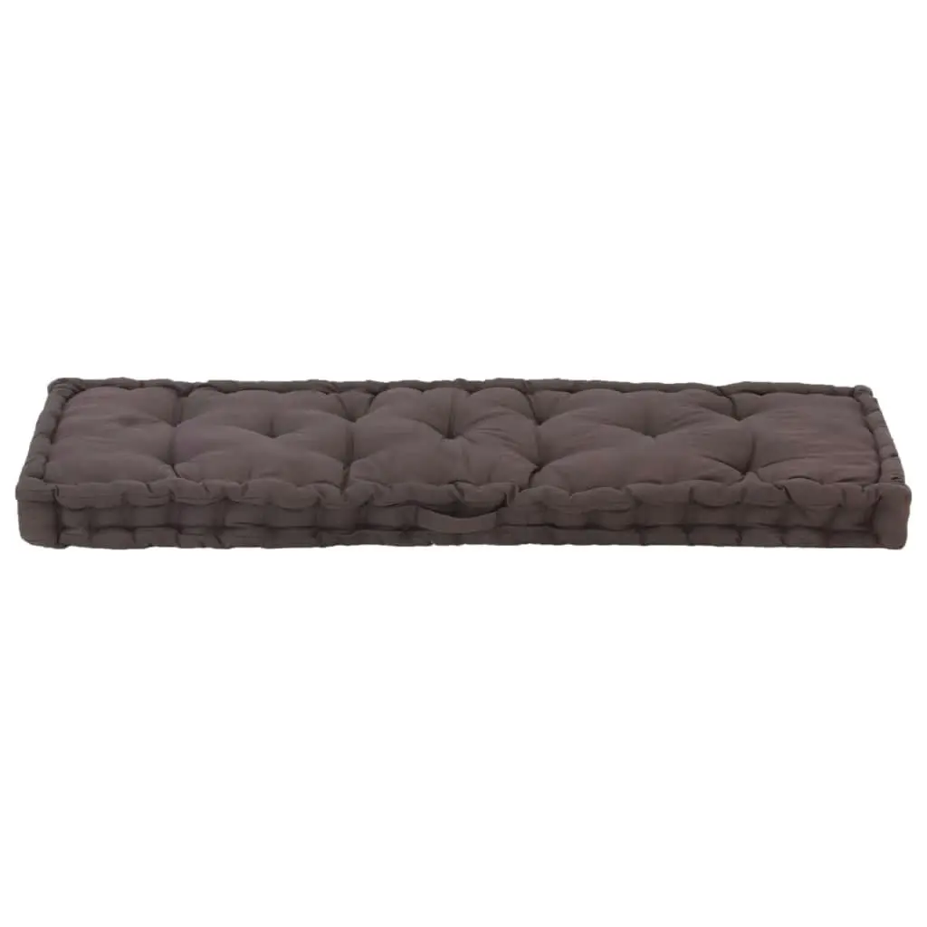 Pallet Floor Cushion Cotton 120x40x7 cm Anthracite 48675