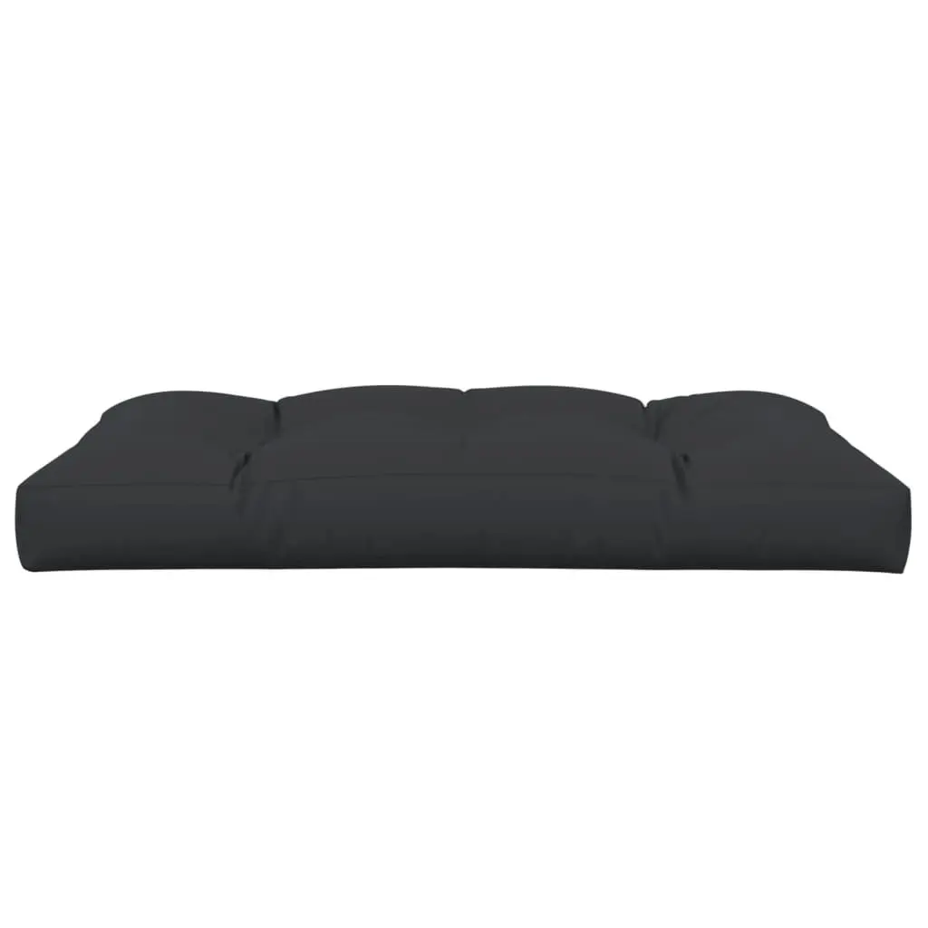 Pallet Cushion Black 120x80x12 cm Fabric 47502