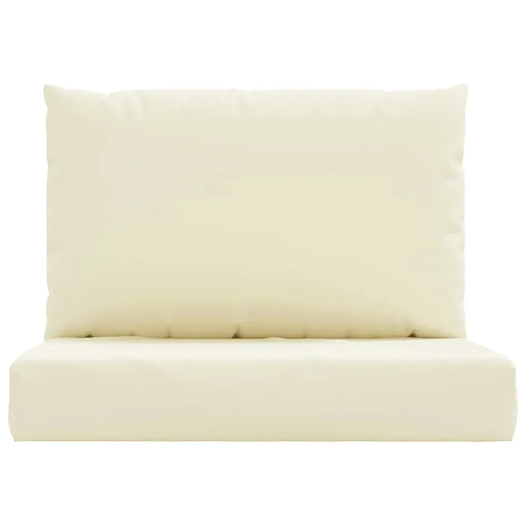 Pallet Cushions 2 pcs Cream White Oxford Fabric 361756