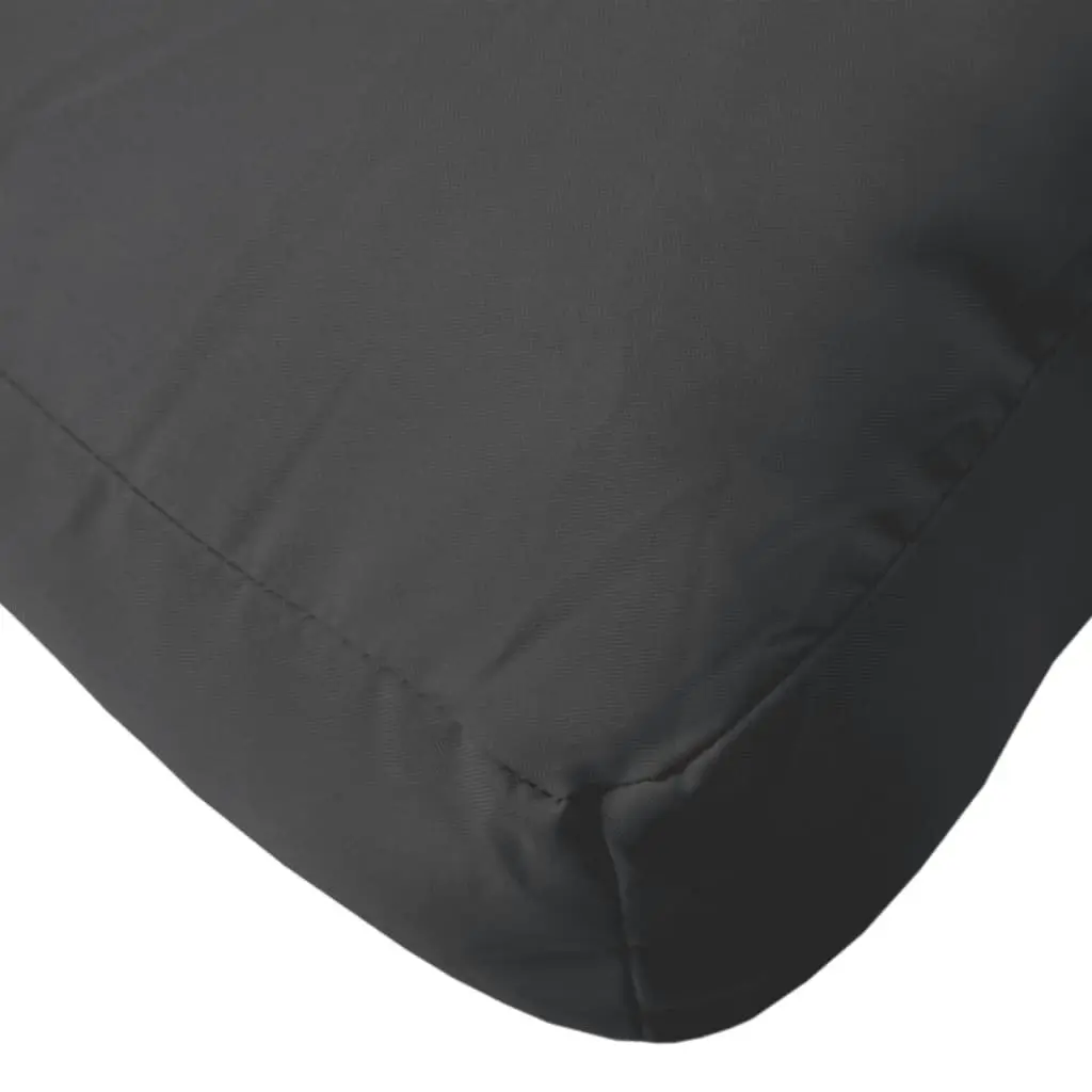 Pallet Cushions 2 pcs Black Fabric 314505