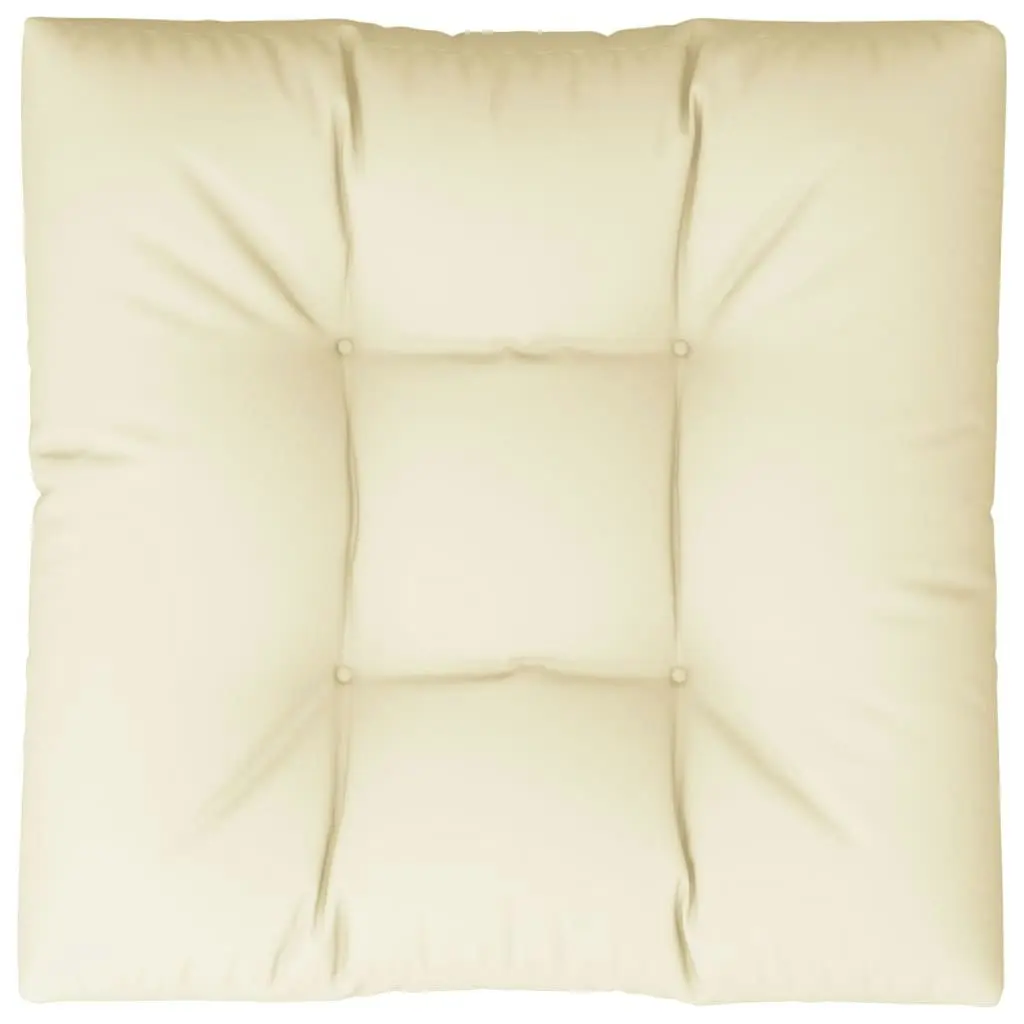 Pallet Cushion Cream 70x70x12 cm Fabric 314390