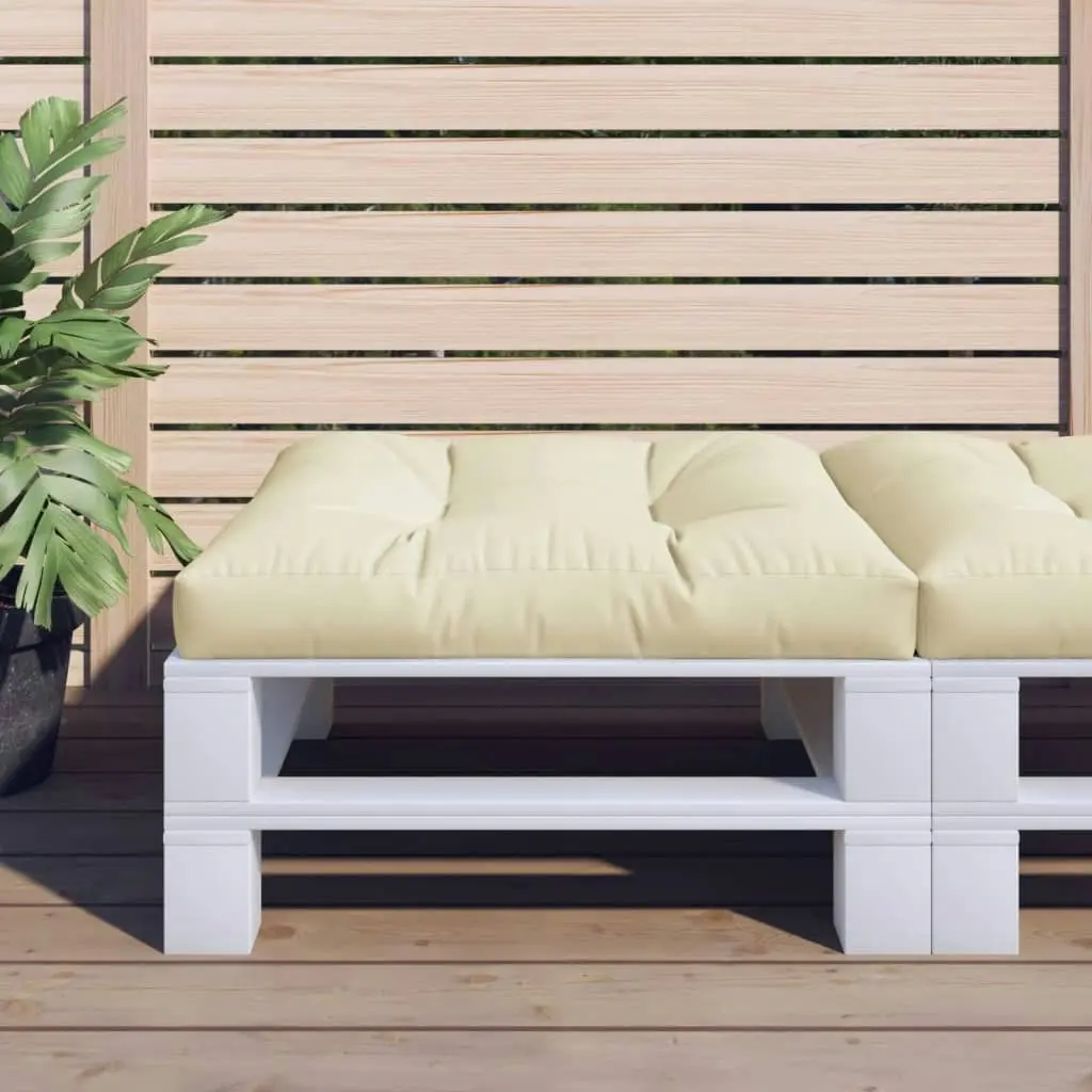 Pallet Cushion Cream 70x70x12 cm Fabric 314390