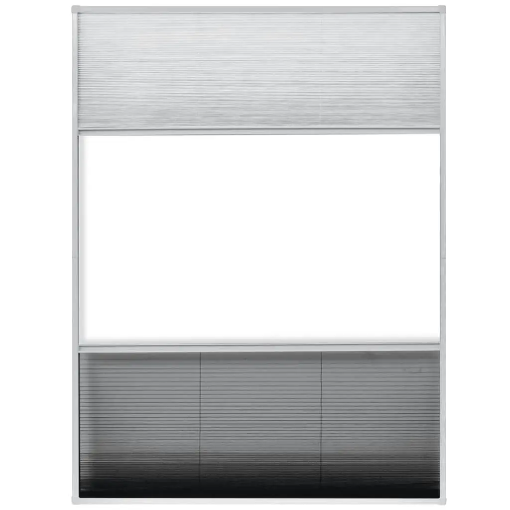 Plisse Insect Screen for Windows Aluminium 60x80 cm with Shade 142615