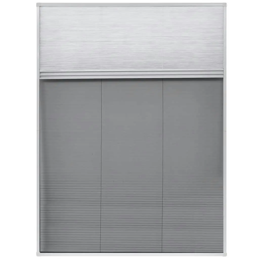 Plisse Insect Screen for Windows Aluminium 60x80 cm with Shade 142615