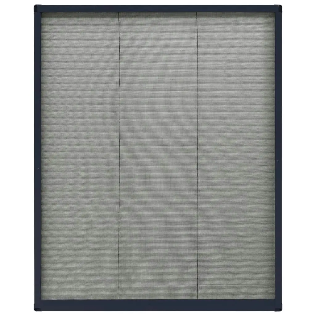 Plisse Insect Screen for Windows Aluminium Anthracite 60x80 cm 148663