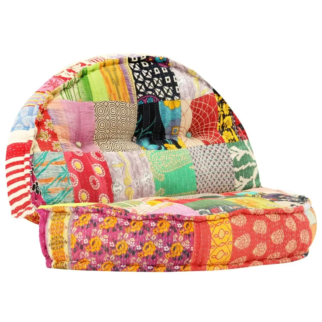 Pouffe 100x20 cm Patchwork Fabric 283787