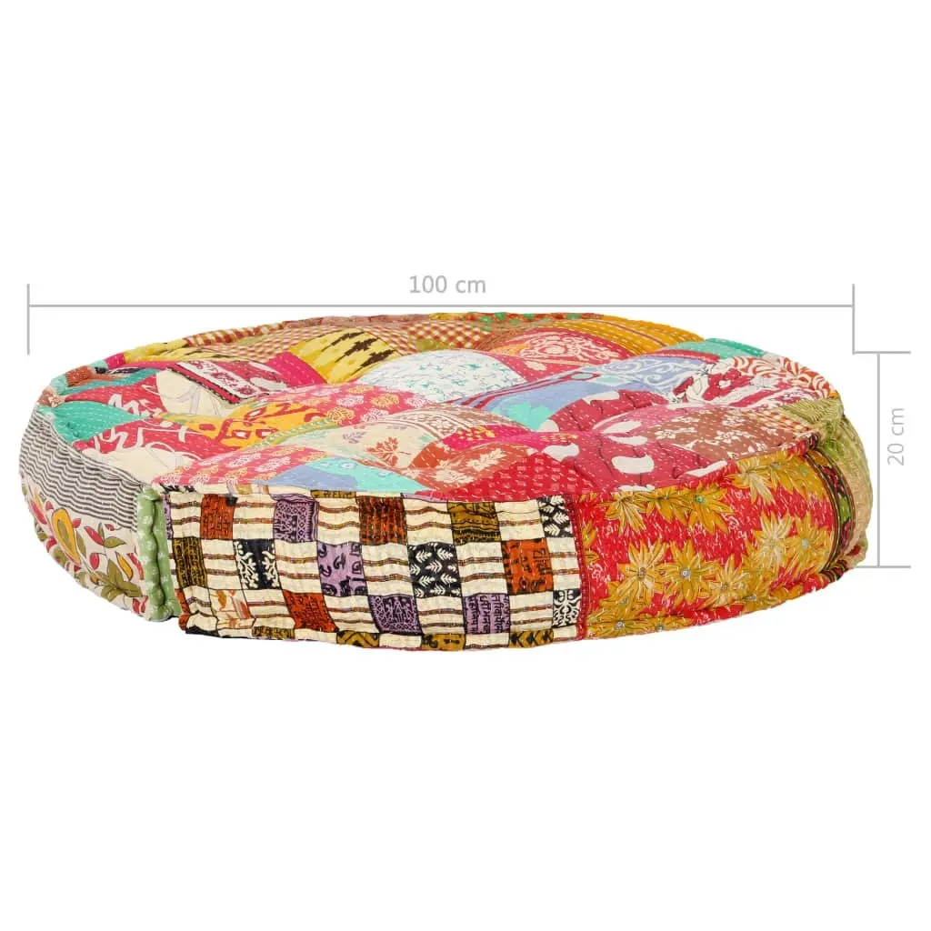 Pouffe 100x20 cm Patchwork Fabric 283787