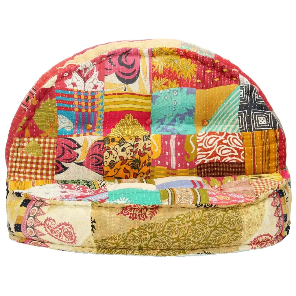 Pouffe 100x20 cm Patchwork Fabric 283787