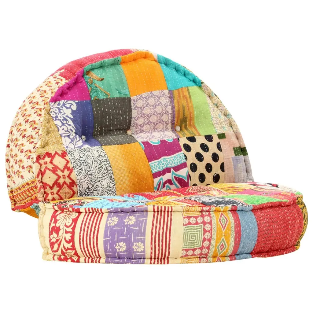 Pouffe 100x20 cm Patchwork Fabric 283787