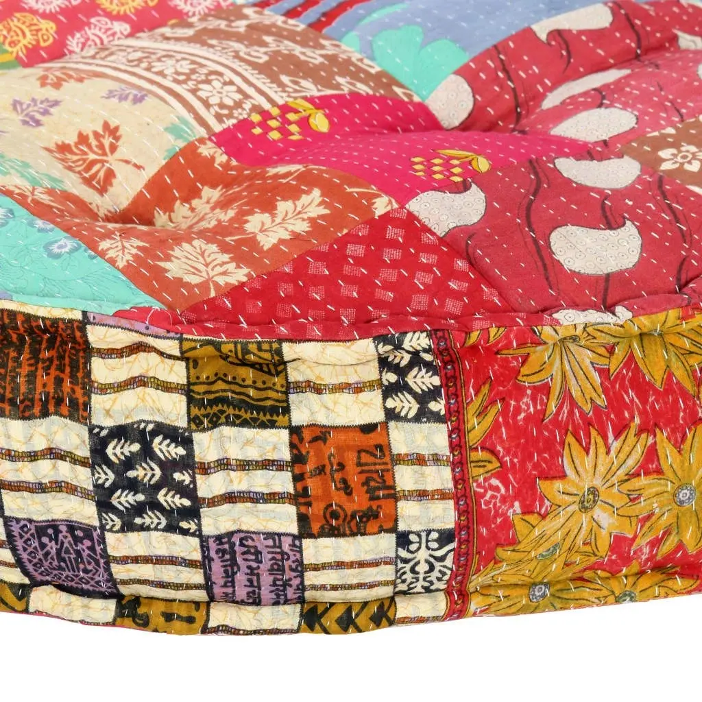 Pouffe 100x20 cm Patchwork Fabric 283787