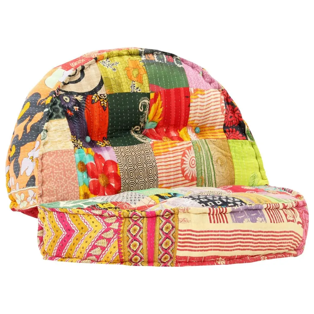 Pouffe 100x20 cm Patchwork Fabric 283787