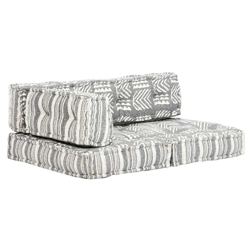 Pouffe Grey Stripe Fabric 249425