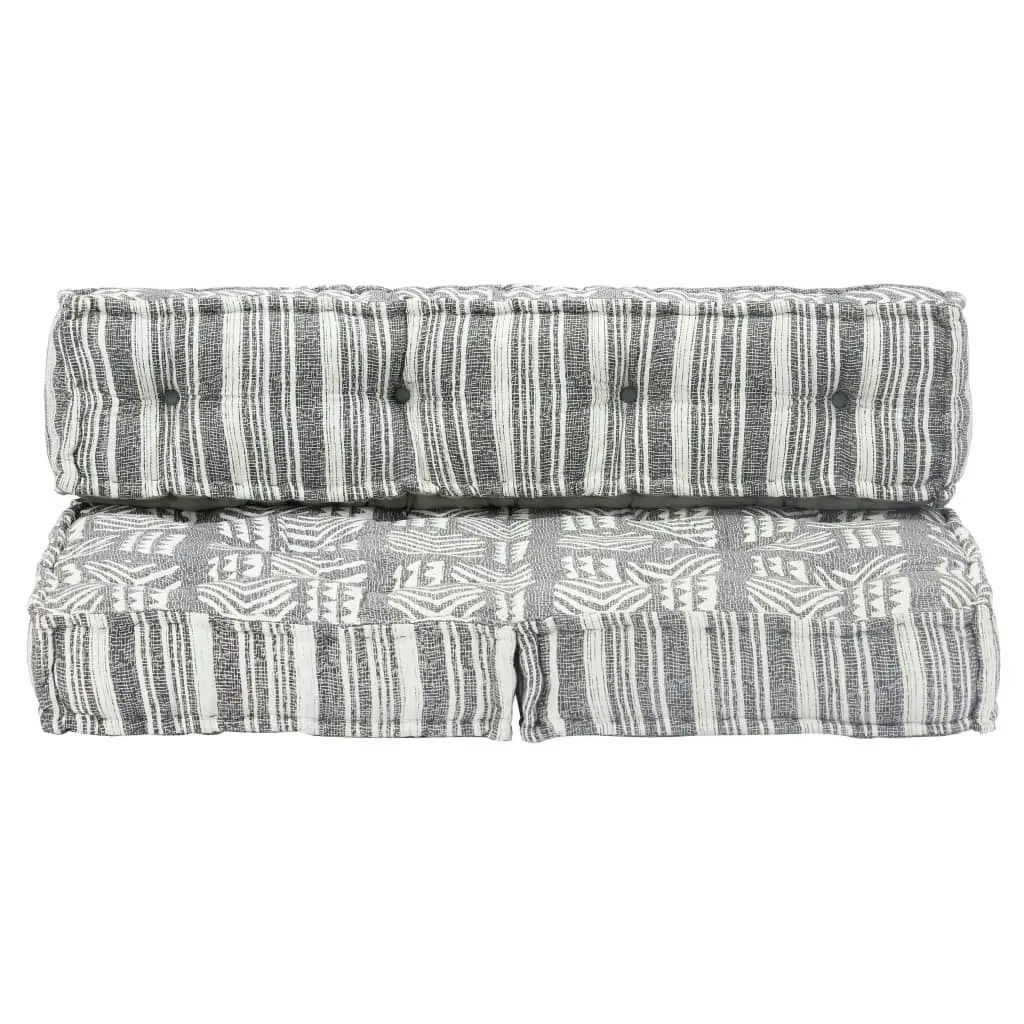 Pouffe Grey Stripe Fabric 249420