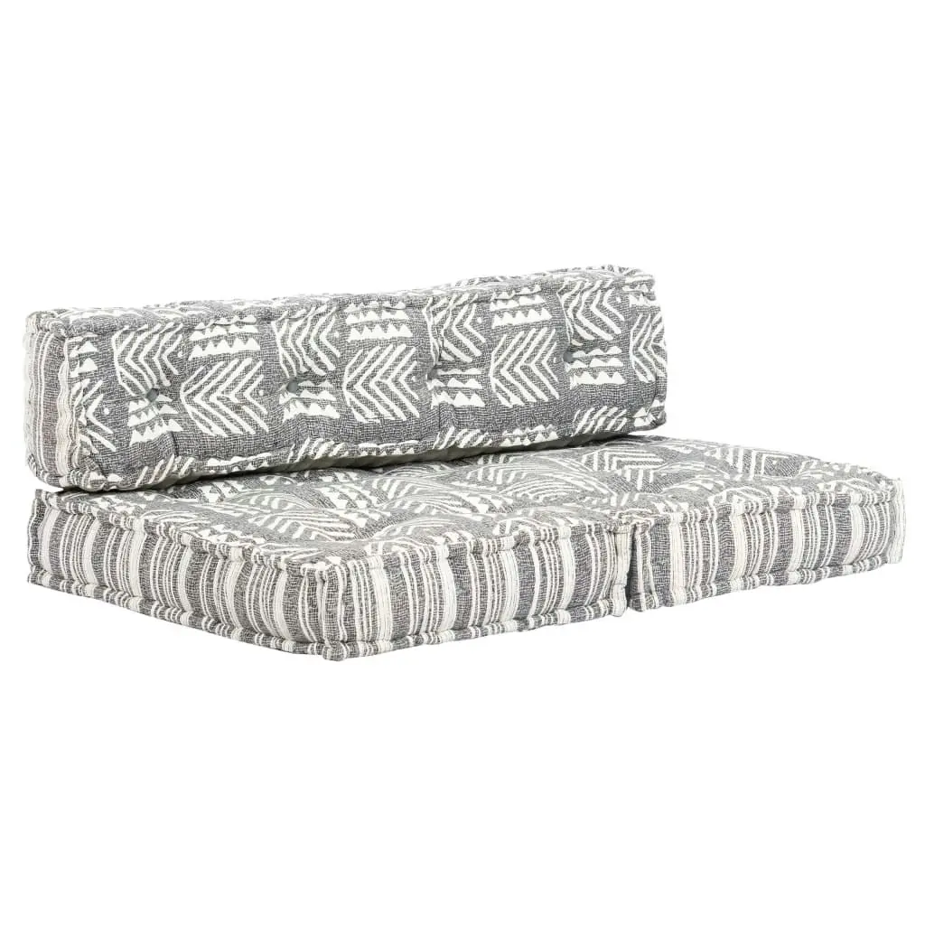 Pouffe Grey Stripe Fabric 249420