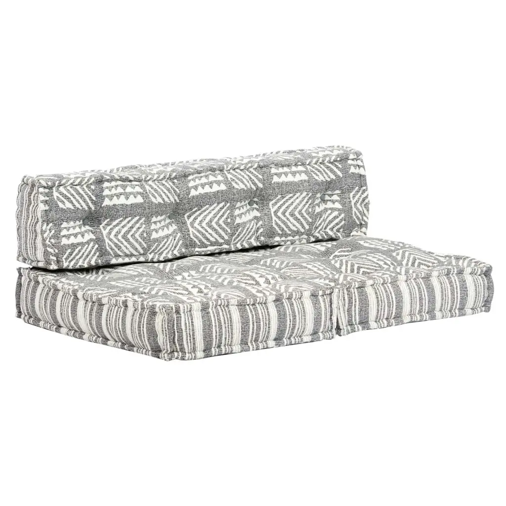 Pouffe Grey Stripe Fabric 249420