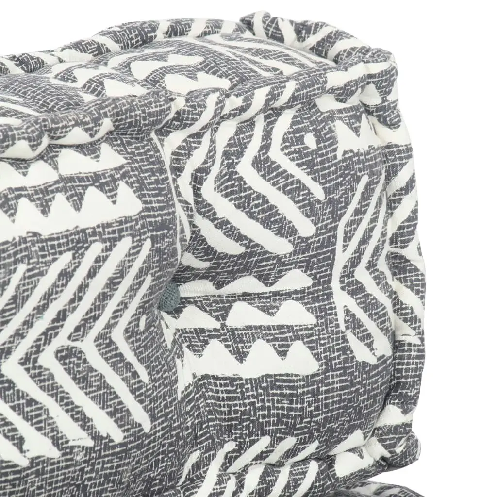 Pouffe Grey Stripe Fabric 249420