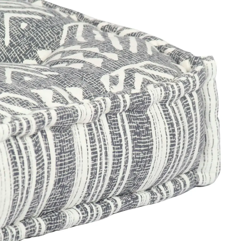 Pouffe Grey Stripe Fabric 249420