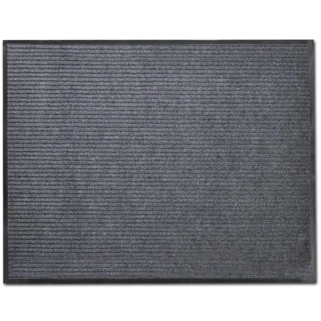 PVC Door Mats 4 pcs Grey 90x60 cm 278749