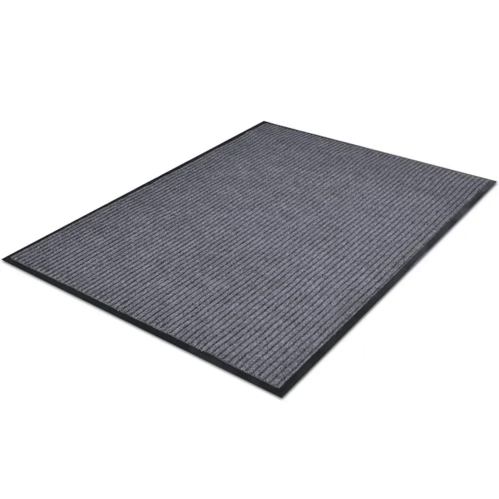 PVC Door Mats 4 pcs Grey 90x60 cm 278749