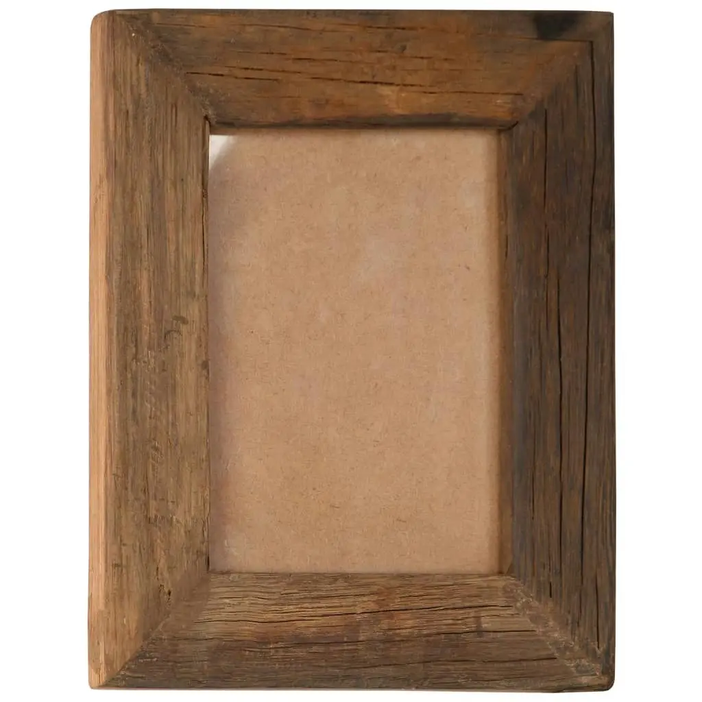 Photo Frames 2 pcs 25x30 cm Solid Reclaimed Wood and Glass 282893