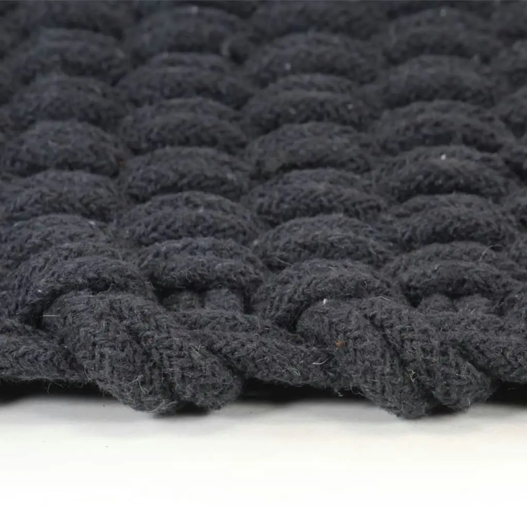 Rug Rectangular Anthracite 180x250 cm Cotton 345118