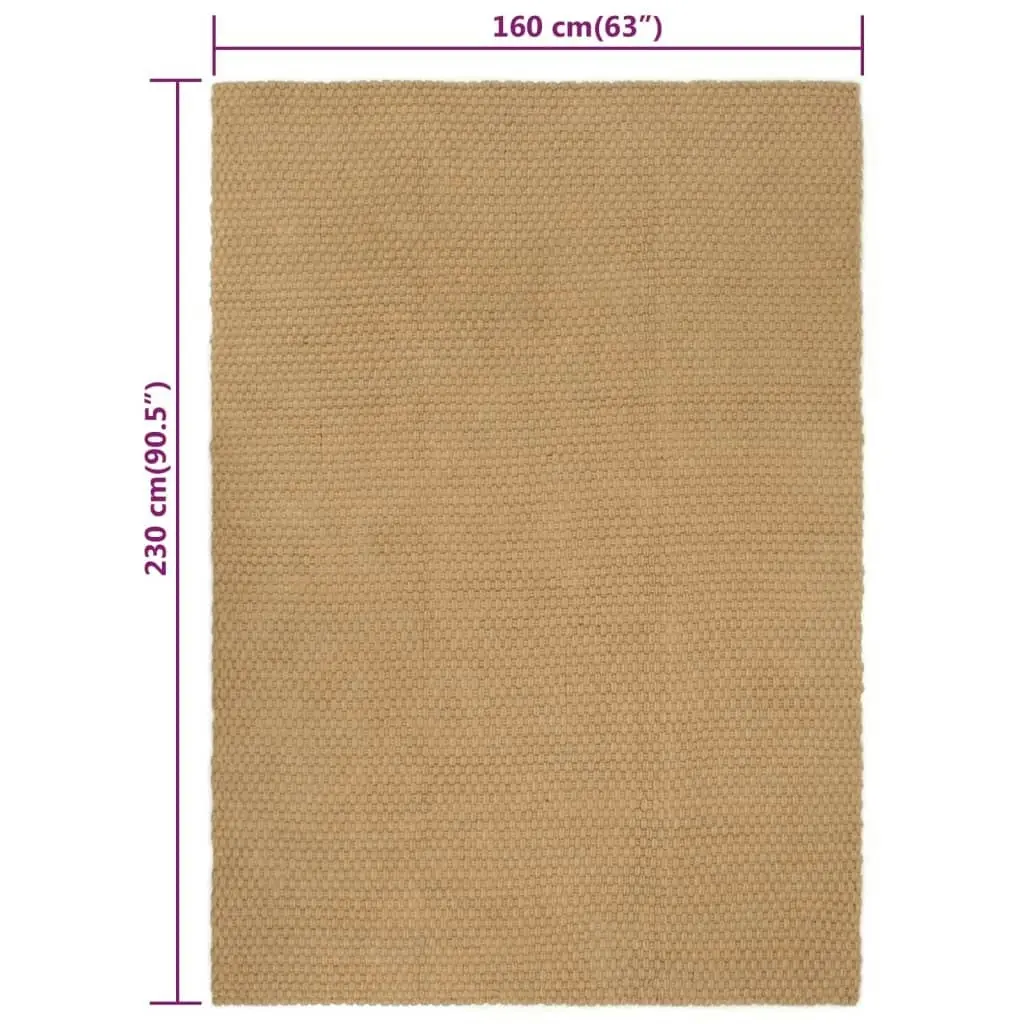 Rug Rectangular Natural 160x230 cm Jute 345102