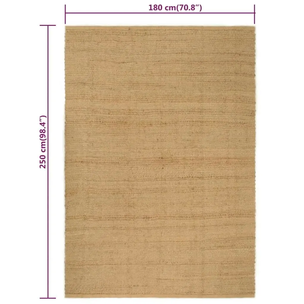 Rug Rectangular Natural 180x250 cm Jute 345098