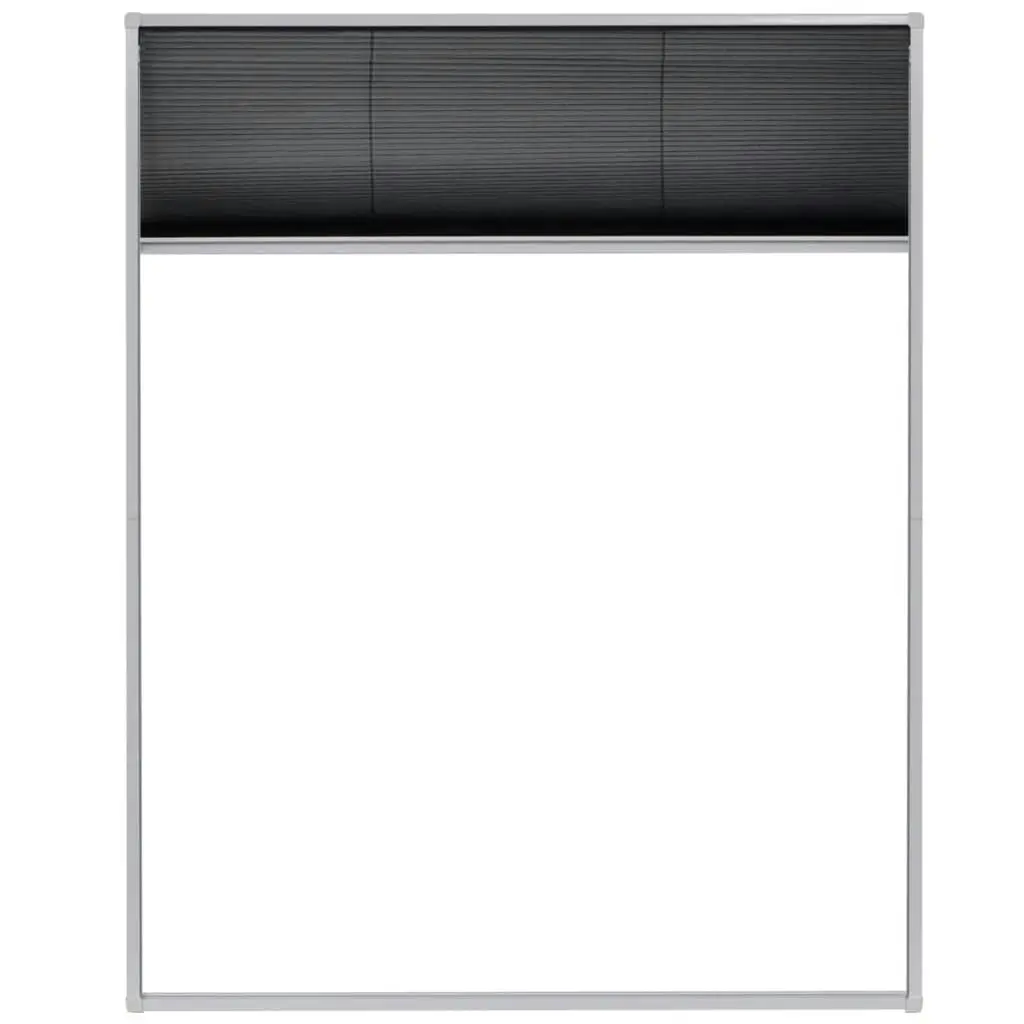 Plisse Insect Screen for Windows Aluminium 80x100 cm 142611