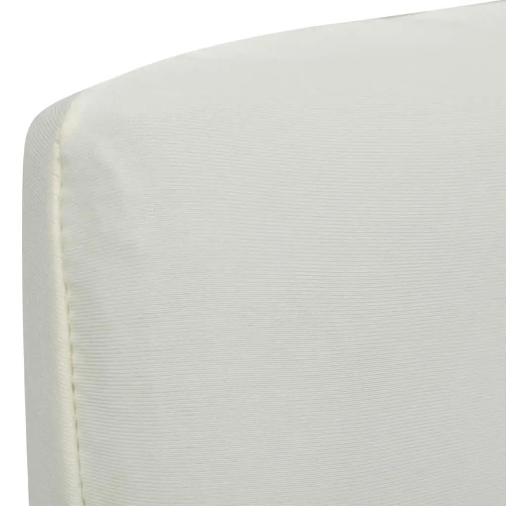 Straight Stretchable Chair Cover 4 pcs Cream 131421