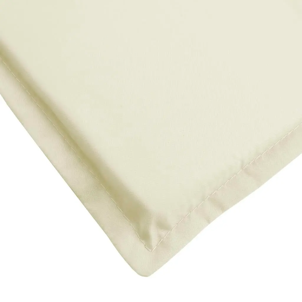 Sun Lounger Cushion Cream 186x58x3cm Oxford Fabric 314160