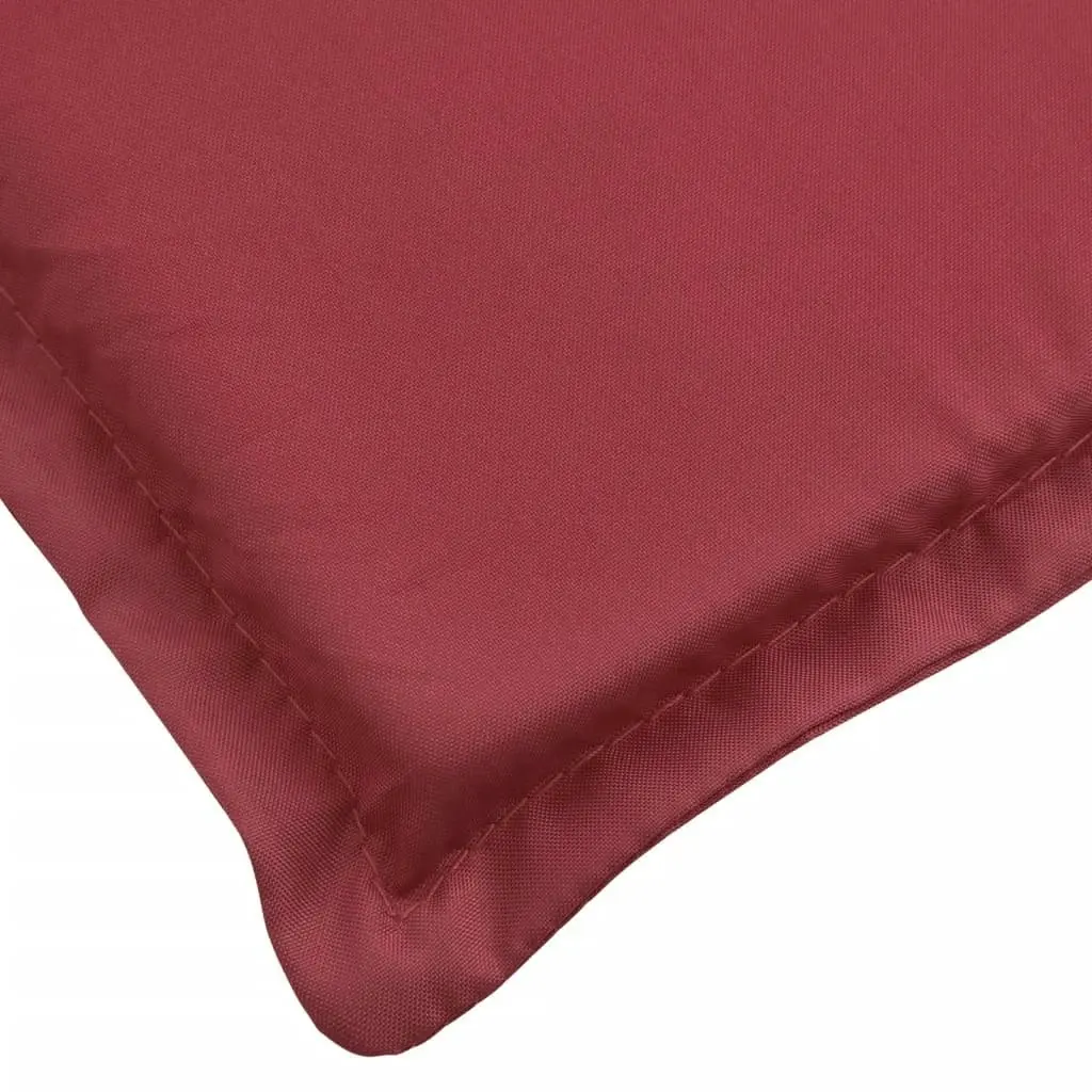 Sun Lounger Cushion Wine Red 186x58x3cm Oxford Fabric 314167