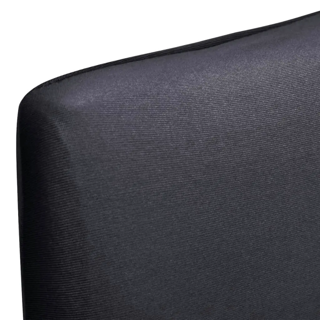 Straight Stretchable Chair Cover 4 pcs Anthracite 131425