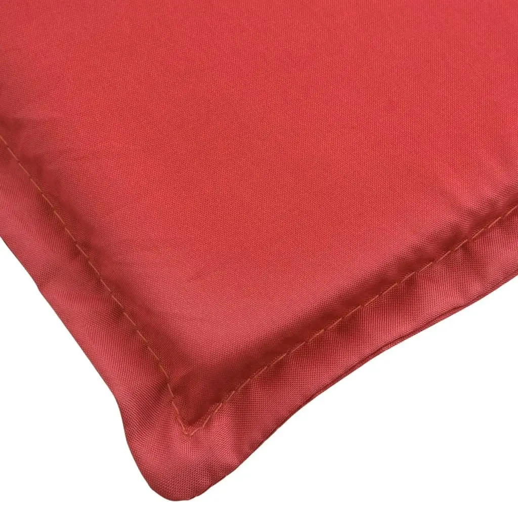 Sun Lounger Cushion Red 200x70x3cm Oxford Fabric 314224