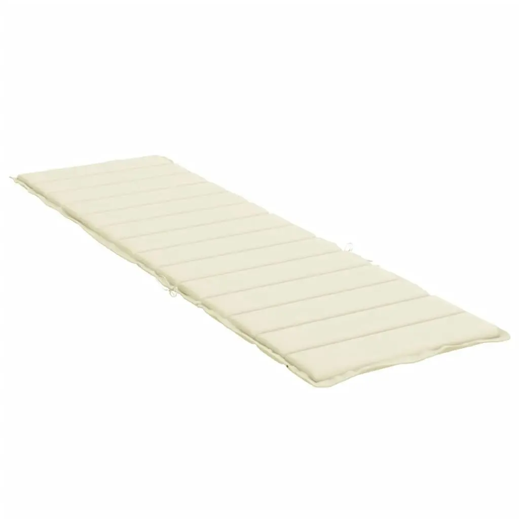 Sun Lounger Cushion Cream 200x50x3cm Oxford Fabric 314190