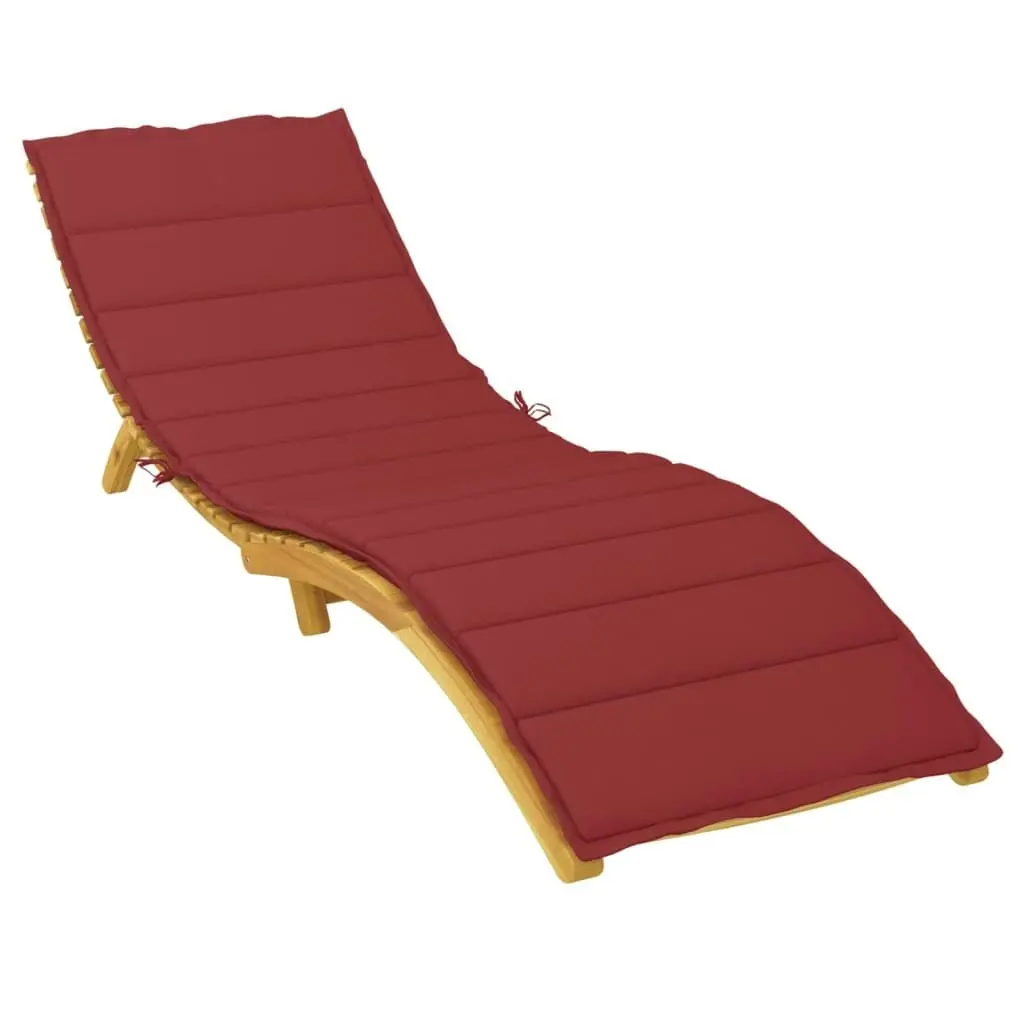 Sun Lounger Cushion Wine Red 200x70x3cm Oxford Fabric 314227