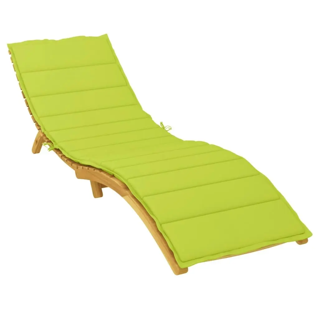 Sun Lounger Cushion Bright Green 200x50x3cm Oxford Fabric 314199