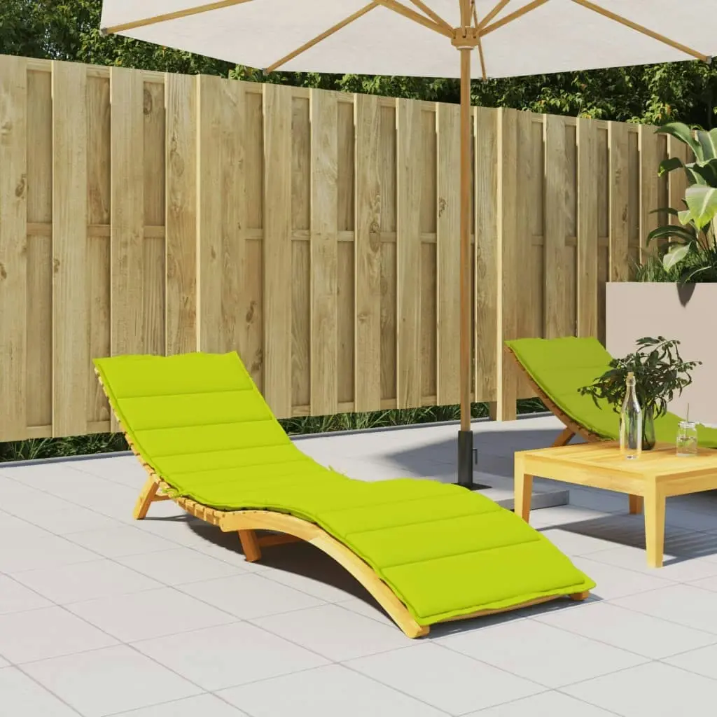 Sun Lounger Cushion Bright Green 200x50x3cm Oxford Fabric 314199