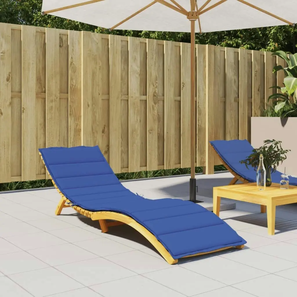 Sun Lounger Cushion Royal Blue 200x70x3cm Oxford Fabric 314228