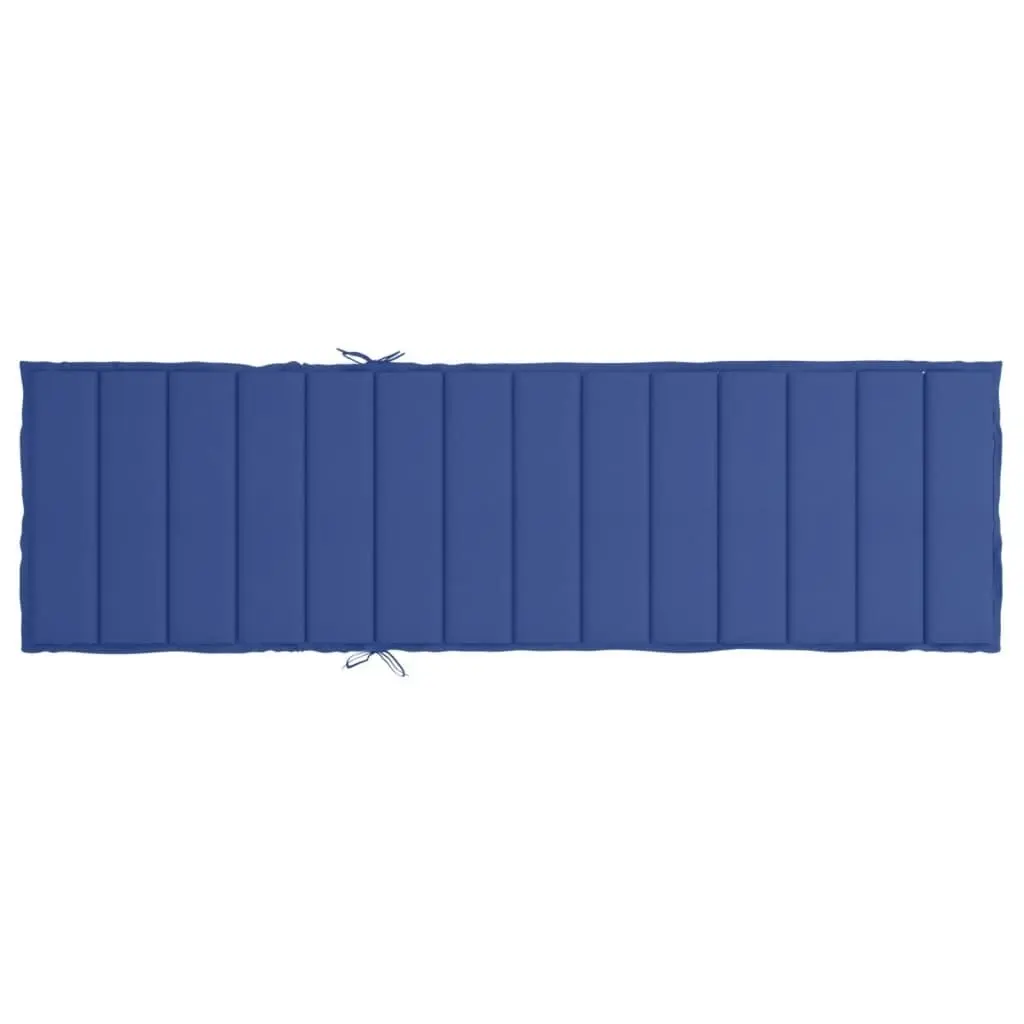 Sun Lounger Cushion Royal Blue 200x70x3cm Oxford Fabric 314228