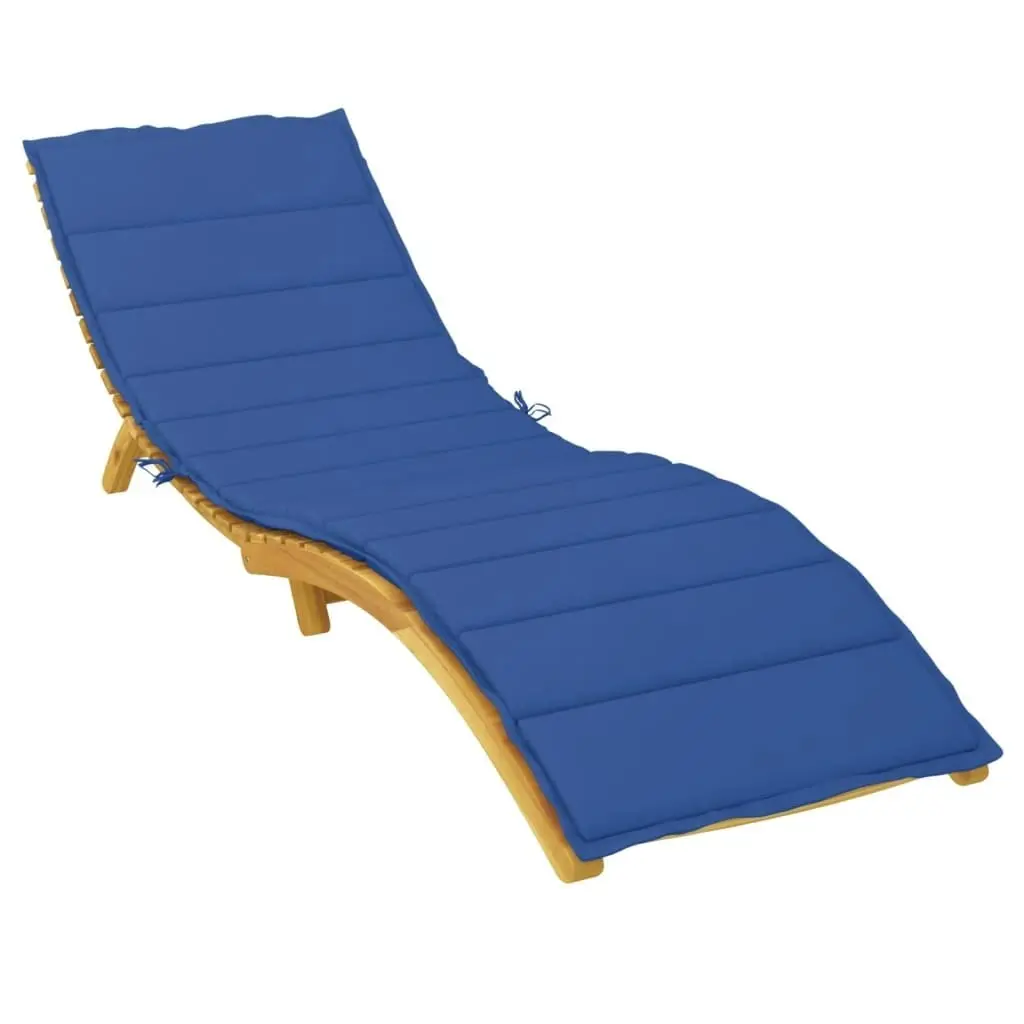 Sun Lounger Cushion Royal Blue 200x70x3cm Oxford Fabric 314228