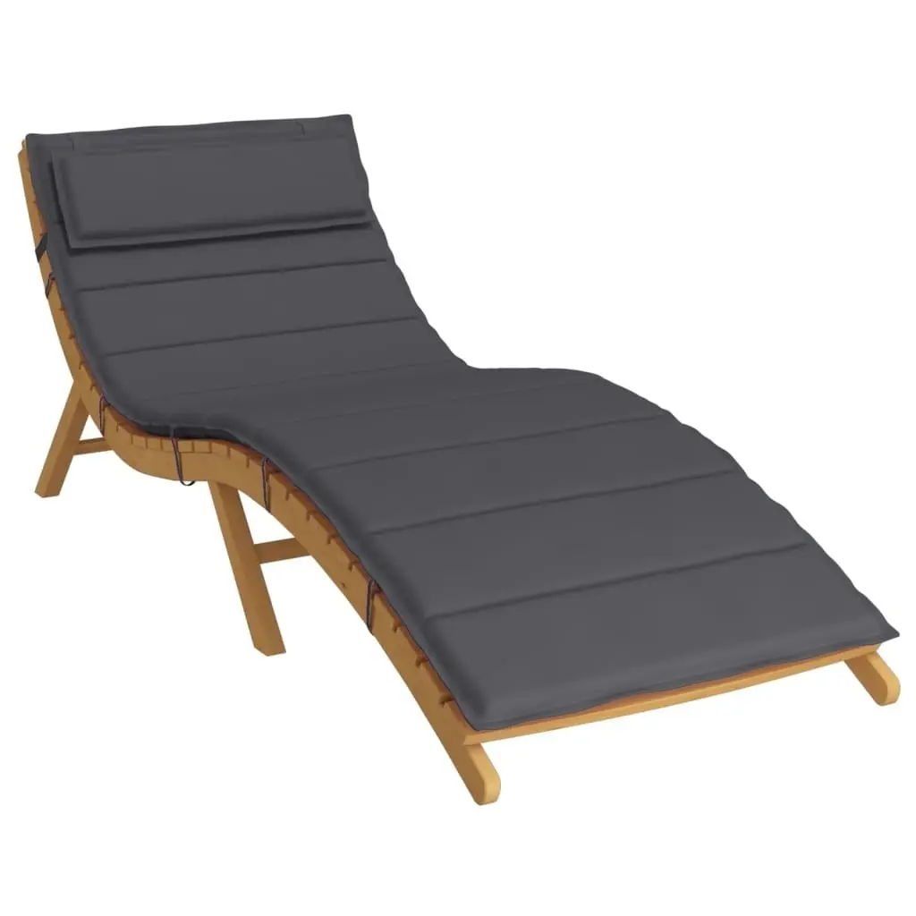 Sun Lounger Cushion Anthracite 180x60x3 cm Oxford Fabric 361852