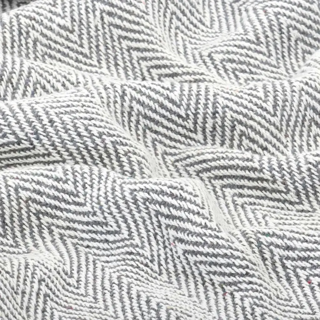 Throw Cotton Herringbone 220x250 cm Grey 245320